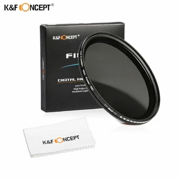 

K&F Concept 37mm ND2 to ND400 Fader Variable ND2-400 Neutral Density Adjustable ND Filter for Nikon Canon Sony Olympus Fuji DLSR