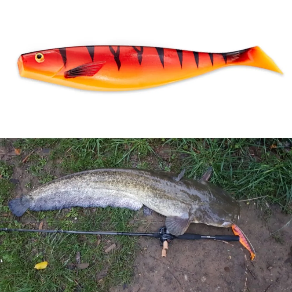 

HUNTHOUSE fox similar pro shad teez big soft lure 12cm 15cm 18cm pro shad lure berserk sea bass fishing for pike zander