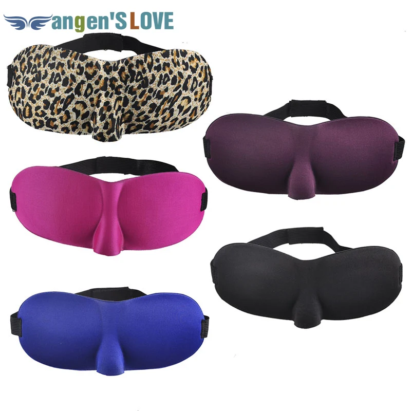 

100PCs Black Sleeping Eye Mask Sponge Shade Nap Blindfold with Earplugs Shade Travel Sleep Aid Cover Light Guide Wholesale 1NX5