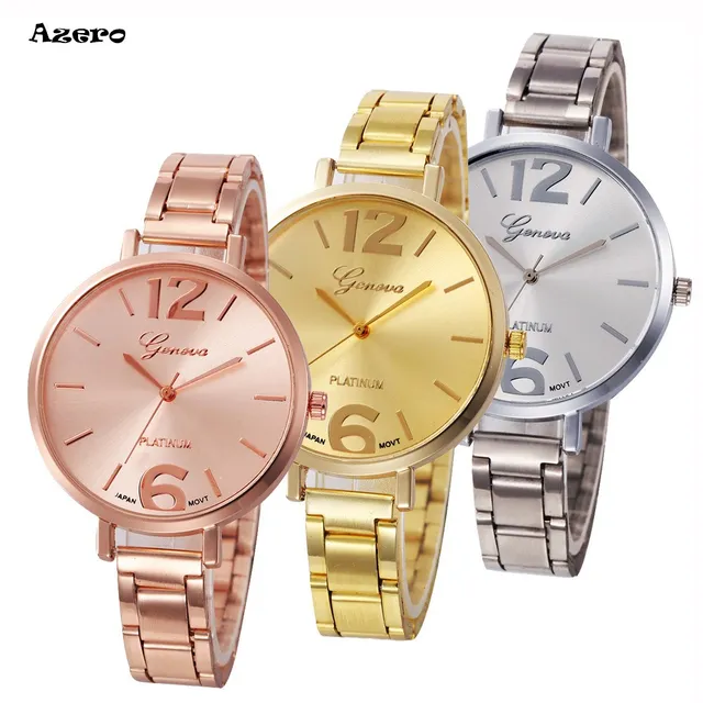 Fashion Women Crystal Stainless Steel Analog Quartz Wrist Watch Relogio Feminino Fashion Women Crystal Stainless Steel Analog Quartz Wrist Watch Relogio Feminino