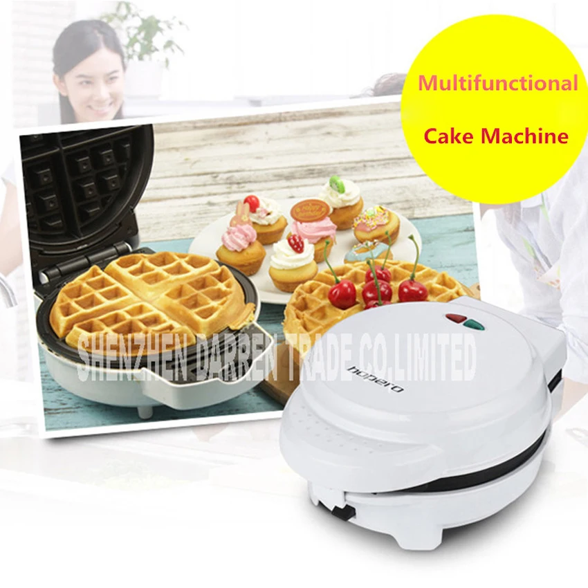 7 in Multifunction Egg Waffle Maker/Donut Machine/Heart Waffle Maker