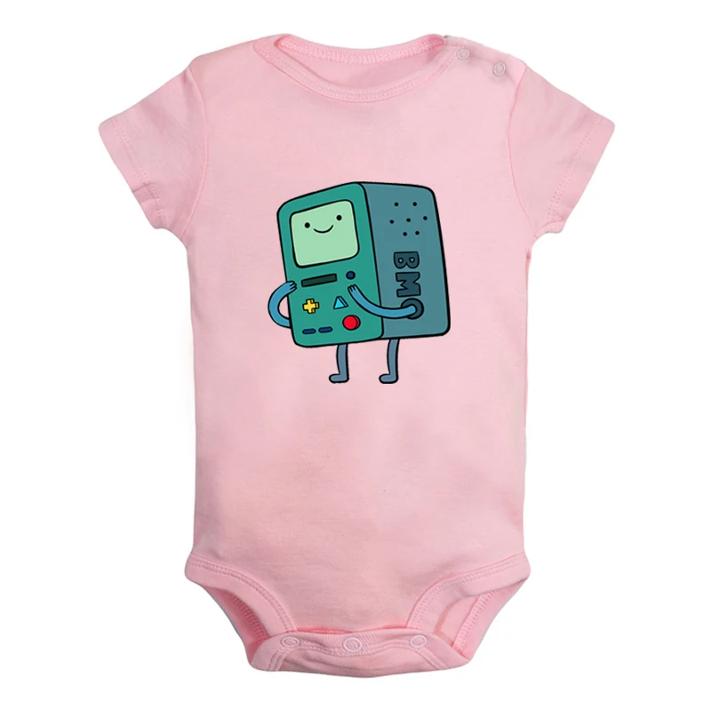 Милый Beemo BMO Adventure Time собака Jake дизайн для новорожденных мальчиков и девочек униформа-комбинезон с принтом для младенцев, боди, одежда хлопковые комплекты