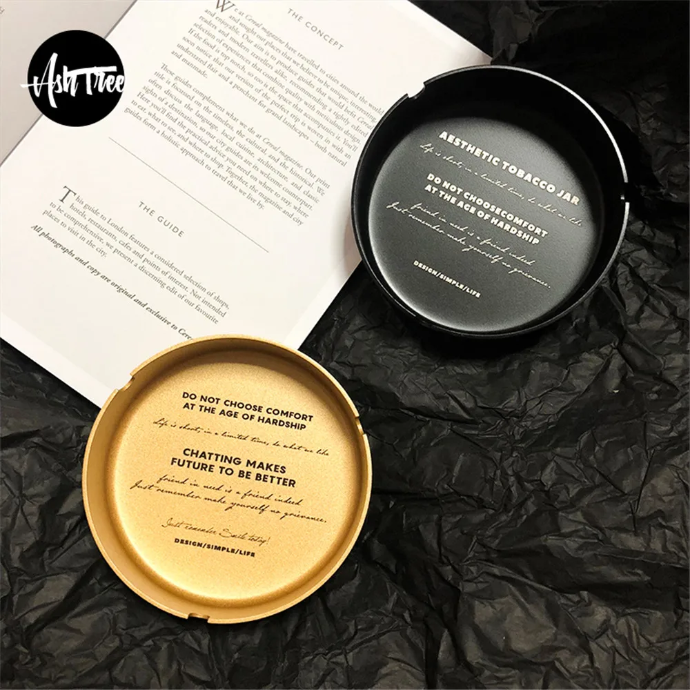 

Minimalist Metal Office Table Storage Plate with Lettering Chic Scandinavian Nordic Black Gold Desk Storage Tray Organizer Decor