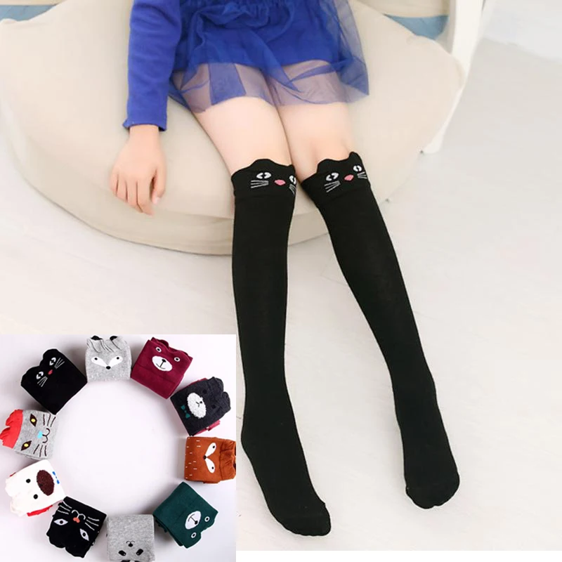 

Leg Warmers for Baby Girl Baby Girls Stocking Cartoon Knee High Tights Long Stocking Straight Pure Leg Warmer Knee Stocking Baby