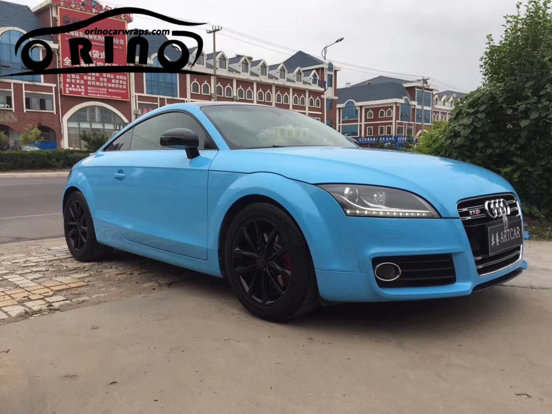 Glossy Blue Crystal Vinyl Wrap-3