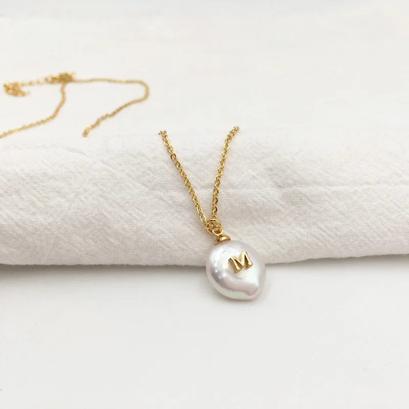 Натуральный Белый пресной воды барокко жемчужное ожерелье женское ожерелье Роскошные ювелирные изделия