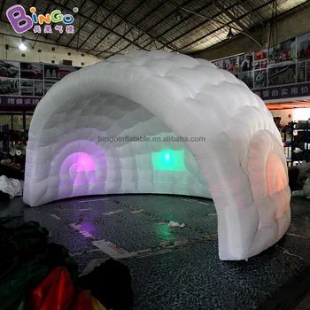 

EXQUISITE CRAFT 5.5x4x3.5m inflatable lighting LED tent air filled colorful dome igloo customized multi-function advert booth