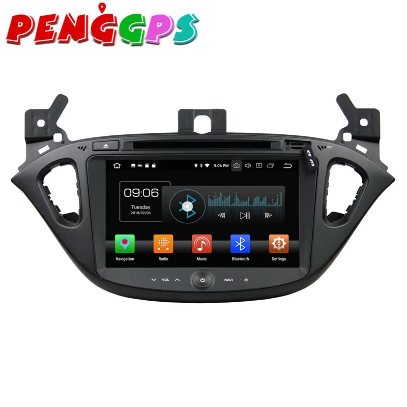 Excellent Android 8.0 7.1 Car DVD Player GPS Navigation Headunit For OPEL CORSA 2015 2016 2017 2018 Car Stereo Auto Multimedia Satnav Auto 8