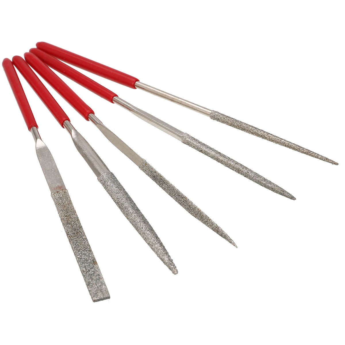 5pcs Metal Needle File Set Files For Glass Stone Wood Carving Craft Woodworking Tool