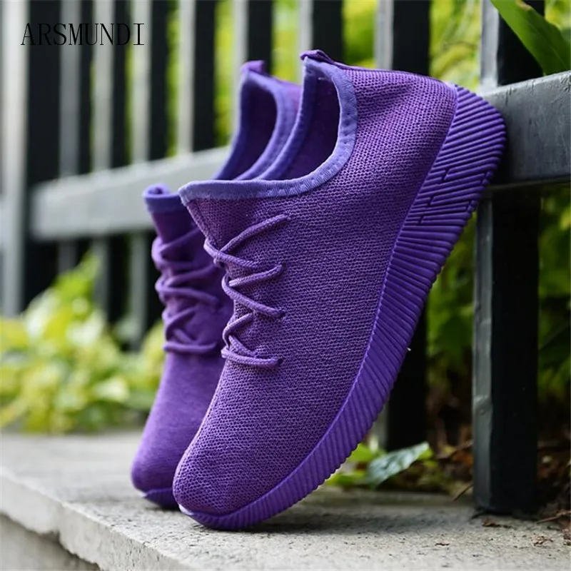 

ARSMUNDI 2018 New Breathable Summer For Women Sneakers Light Casual Shoes Black Shoes With Flat Shoes Net Shoes For Women M128