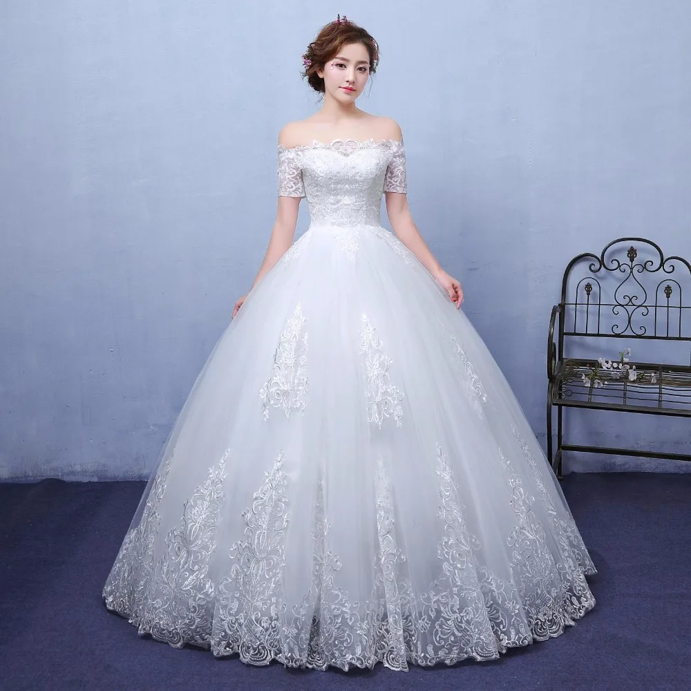 Beauty Emily Exquisite Korean bride Ball Gown Quality embroidery organza  andtulle Wedding Dresses 2018 Customized wedding dress|Wedding Dresses| -  AliExpress