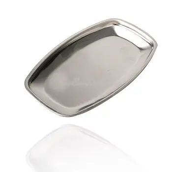 

Stainless Steel Mirror Plane Rectangle Towel Handkerchief Dish Stand Holder E5M1