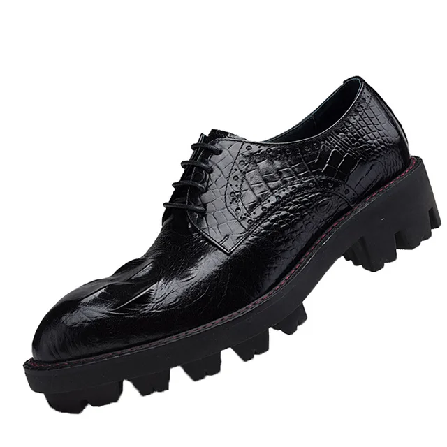mens chunky sole dress shoes