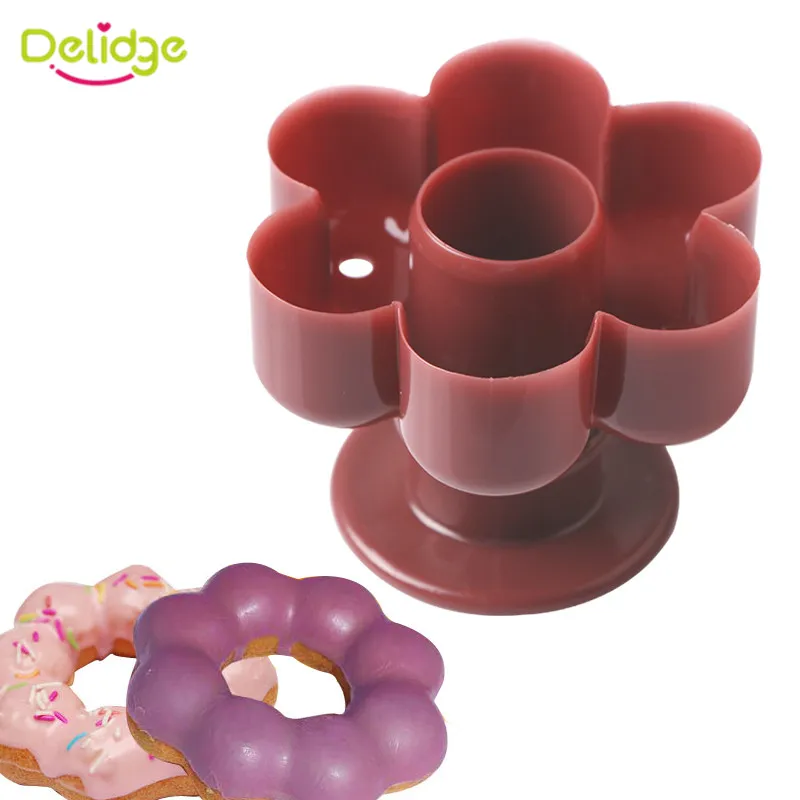 Buy Delidge 1pc Flower Donut Maker Cutter 3D Plastic