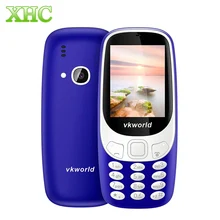 VKworld Z3310 Aîné Téléphone 3D 2.4 pouce 1450 mAh 2.0MP GSM 2G Mobile Téléphone Double SIM FM Torche Bluetooth Elder Téléphone Grand Buttom