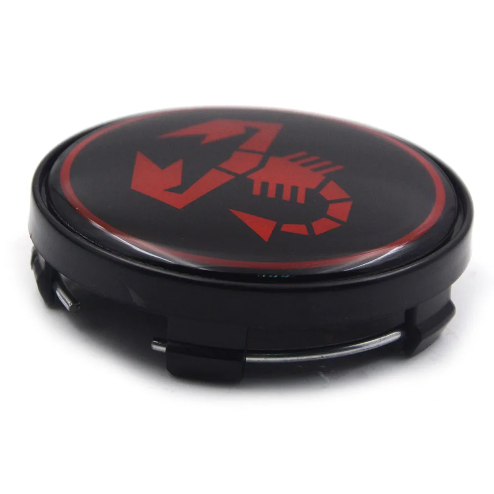 Gzhengtong 4pcs/lot 60mm 3D Scorpion Car Wheel Center Cap Car Rim Hub Cap for Fiat 500 Punto Bravo Stilo Panda Abarth 500 Decal