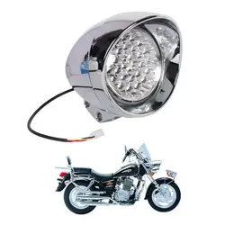 7 "яркий универсальный индикатор пуля Chrome Мотоцикл фар для Honda Yamaha Kawasaki Suzuki мотоцикл новый