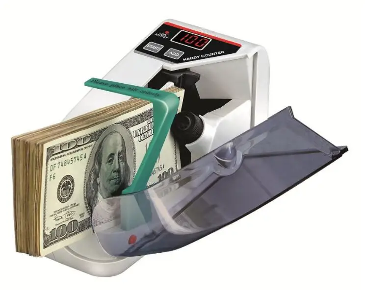 V30 110V 220V Handy Bill Counter Mini Money Counter Universal Currency