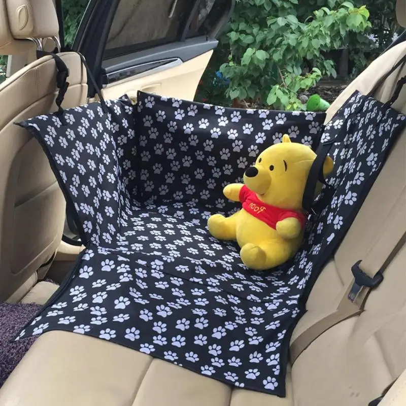 

Footprint Anti Slip Waterproof Folding Pet Car Seat Mat Safety Dog Carriers Oxford Cloth Pet Car Seat Covers Travel Accessories