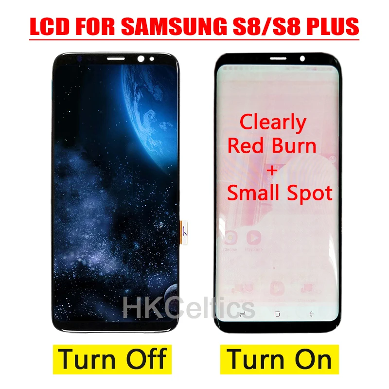 Amoled ЖК-дисплей для samsung Galaxy S8 S8 plus G950 G950F G955fd G955F G955 ЖК-дисплей+ сенсорный экран оцифровать