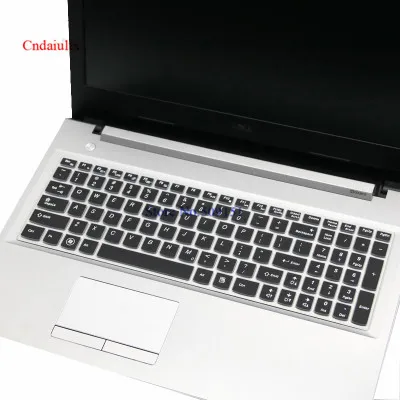 15 дюймовый силиконовый чехол для клавиатуры для lenovo Z510 570 B590 Z50 Z501 Y50 V2000 v4000 flex2 G50-80 Y50P-70 Y700 - Цвет: Black