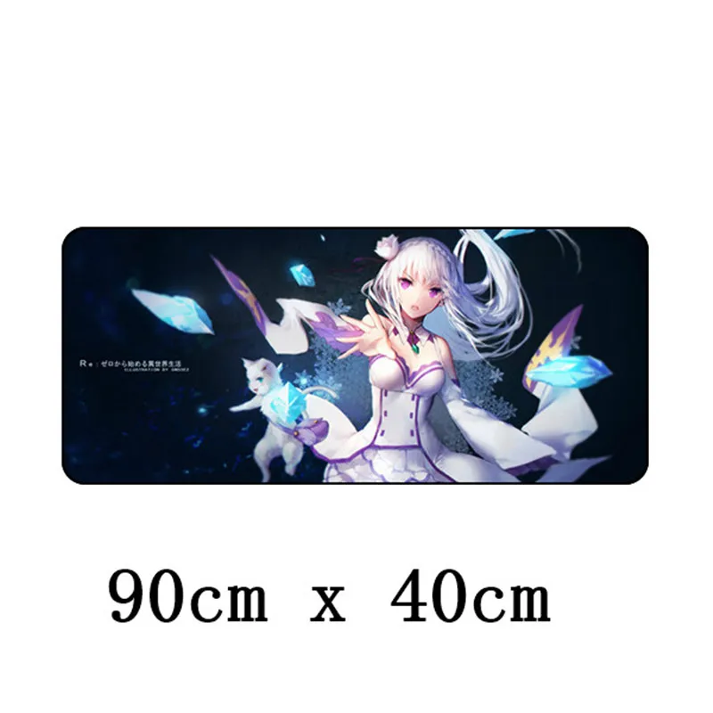 90X40cm XL большой игровой коврик для мыши сексуальный аниме клавиатуры Настольная