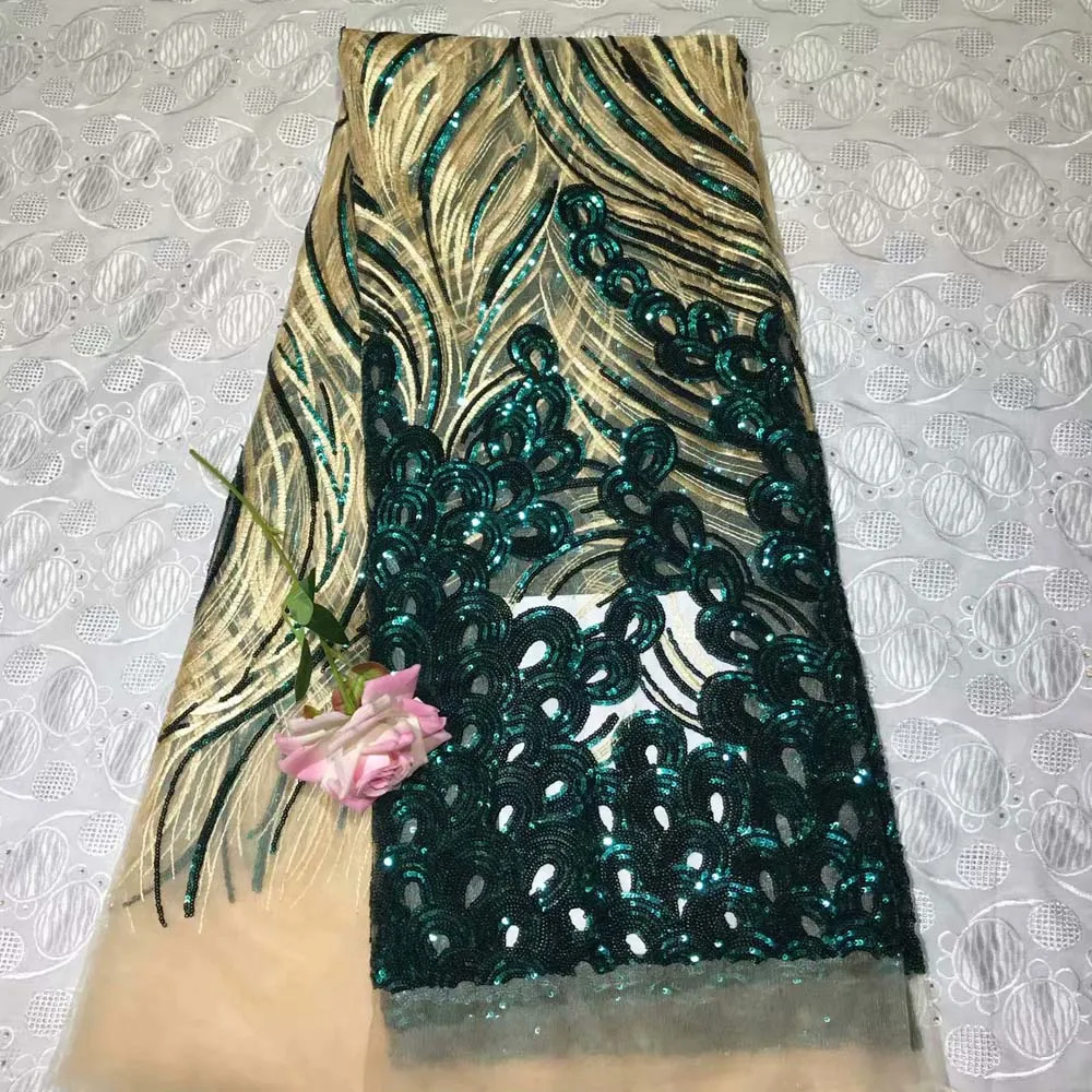 

African Lace Fabric 2019 Embroidered Nigerian Laces Fabric For Bridal High Quality French Tulle Lace Fabric For Women