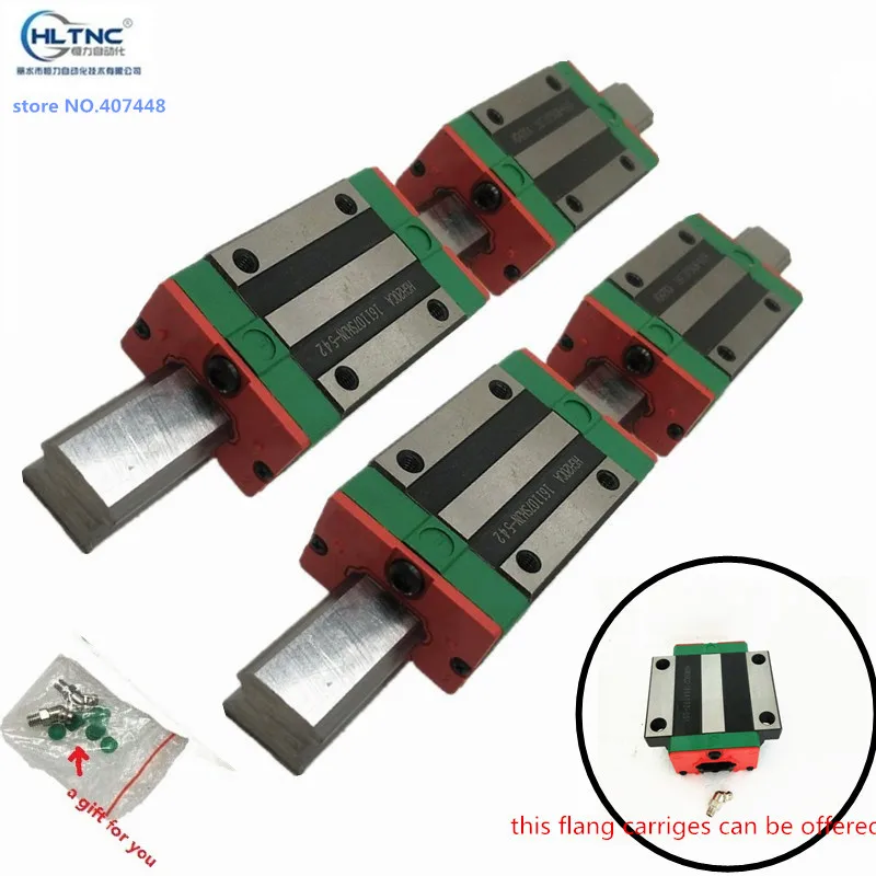 

20MM 2pcs linear rail HGR20 1500mm cnc parts and 4pcs HGH20CA linear guide rails block hgh20 cnc router