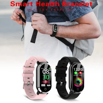 

2019 Woman Fitness Bracelet Smart Wristband Heart Rate Blood Pressure Monitor Pedometer Sport Watch