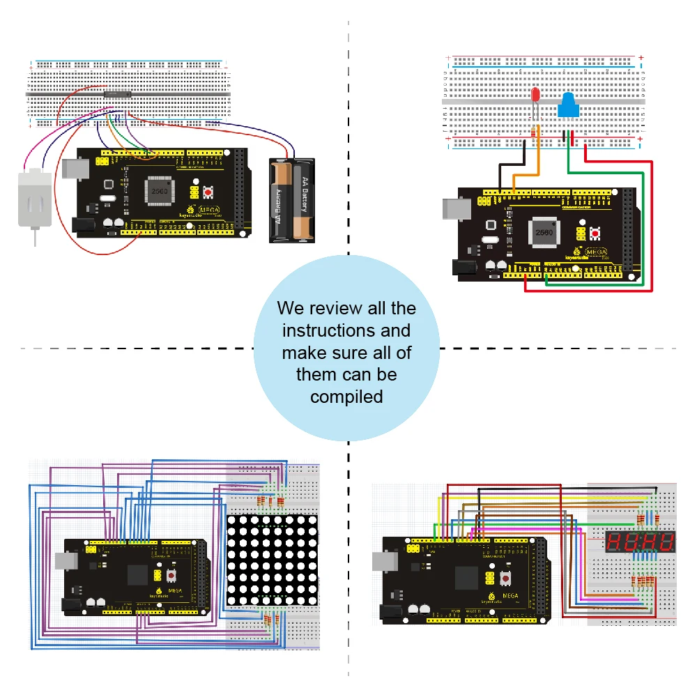 Новинка! Keyestudio базовый стартовый V2 комплект для Arduino UNOR3/Mega DIY проекты ж/Подарочная коробка