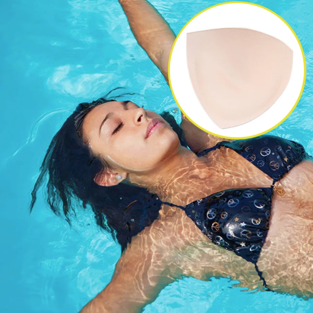 

1 Pair Woman Nipple Cover Soft Sponge Bikinis Swimsuit Nipple Chest Bra Push Up Intimacy Removable Swimsuit Bra Pads Cheap Hot
