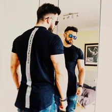 Спортивная футболка в европейском и американском стиле, свободная дышащая футболка с короткими рукавами и буквенным принтом