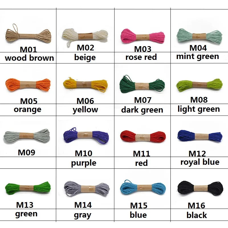 10m Solid Color Paper Rope Twine String DIY Handmade Accessory Crafts Kindergarten Gift Box Packing Wedding Ribbons Decor