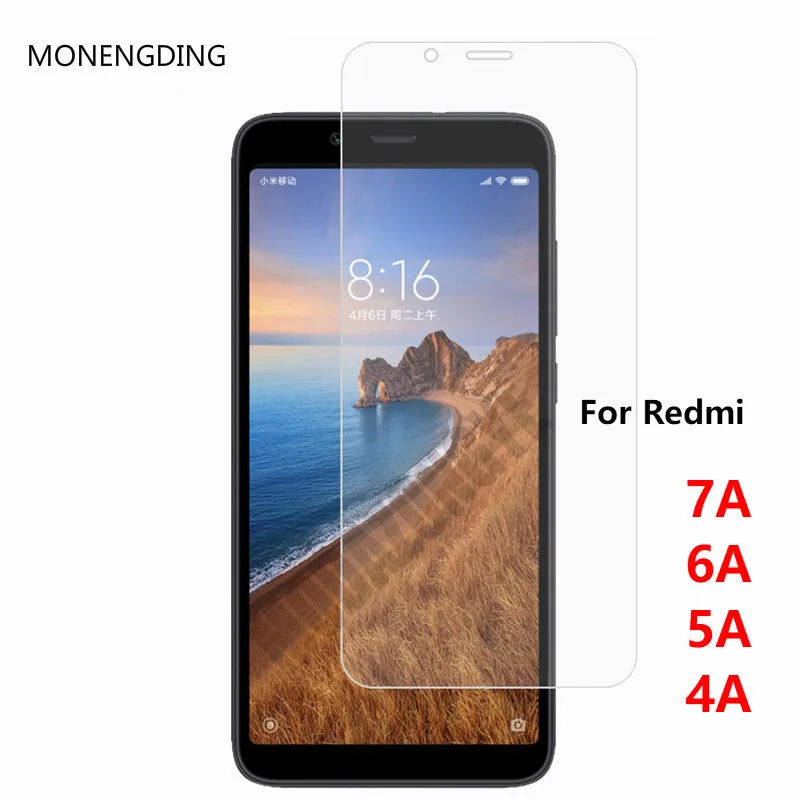 

2.5D Protective Tempered Glass For Xiaomi Redmi 7A 6A Screen Protector On The For Redmi 5A 4A Safety Film xiomi red mi 7a 6a 5a