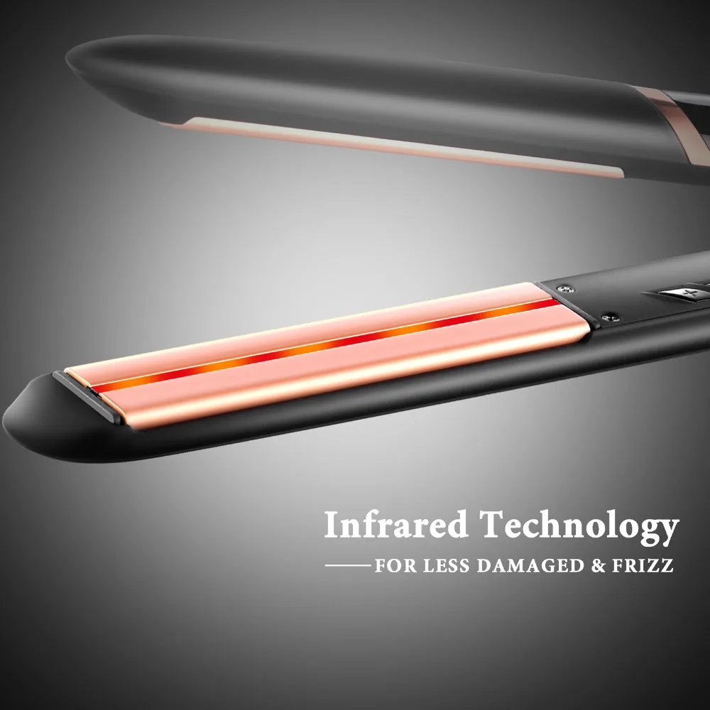 RUCHA CERAMIC TOURMALINE IONS INFRARE HAIR CARE FLAT IRON (12)