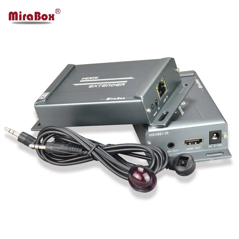 Mirabox HSV891 IR Hdmi Extender with IR control over TCP IP with Audio Extractor support 1080p