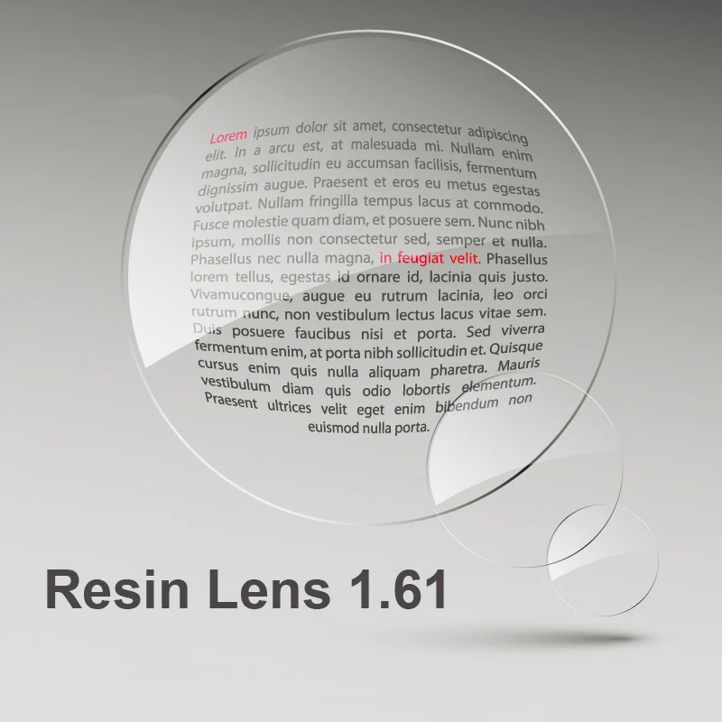

High Quality 1.61 Index Resin Lens HMC UV Reflective Coating Aspheric Lens Optical Glasses Myopia Presbyopia Reading Lens