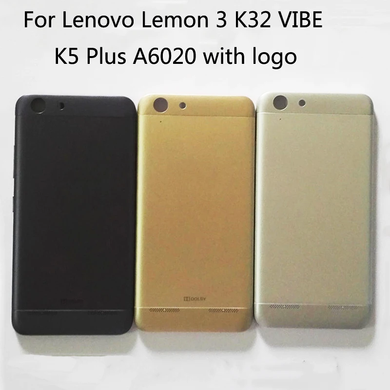 Чехол на заднюю крышку батареи для Lenovo Lemon 3 K32 VIBE K5 Plus A6020 с кнопками регулировки