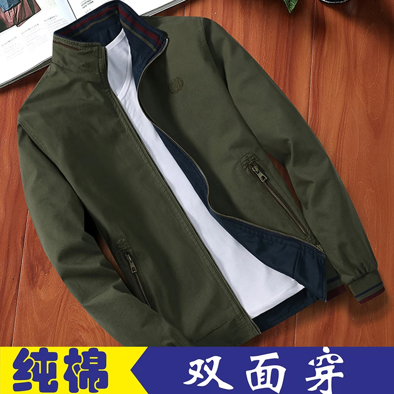 ارتداء سترة قطن على كلا الجانبين ل منتصف العمر الرجال و رقيقة الربيع والخريف معطف ل منتصف العمر والقديمة الآباء MP327