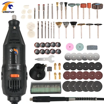 

Tungfull Dremel Style Electric Rotary Tool Variable Speed Mini Drill Tool Polish Engraving Drilling With Flexible Shaft Cutting