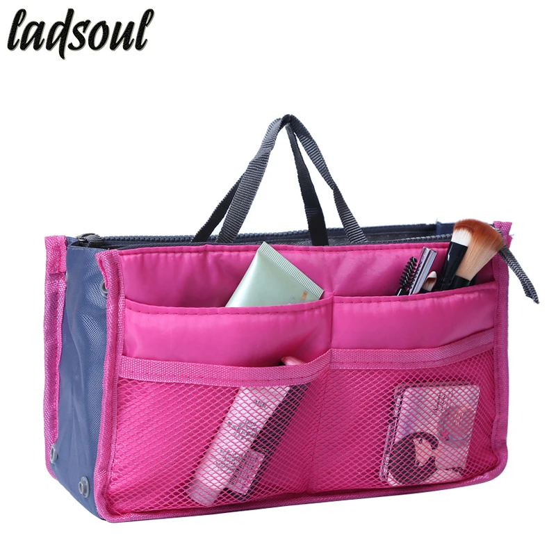

LADSOUL Multi-function Makeup Organizer Bags Women Cosmetic Bags Big Size Makeup Bag Good Quality Make Up Toiletry Bags lm2136/g