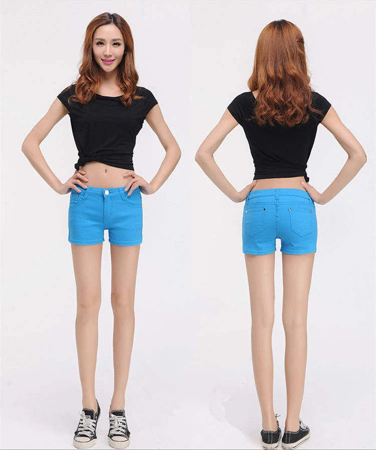 Spring leisure stretch candy colored seven-point trousers women's summer pencil trousers thin style trousers women's small foot breeches (8)