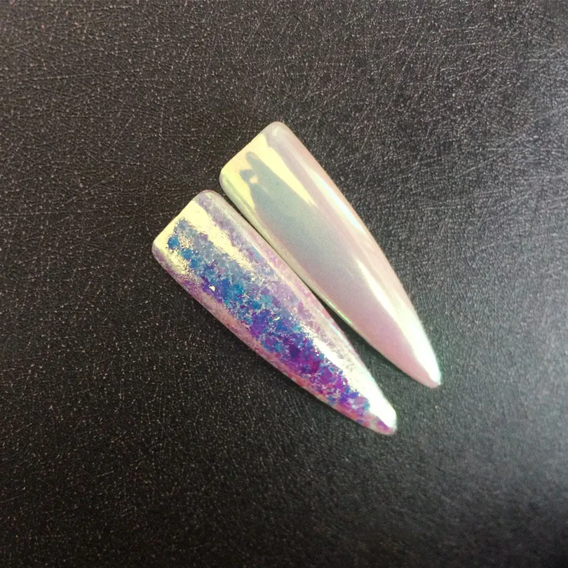 Серия AURORA комбо 3 баночки хлопья Авроры + порошковый пигмент Блестки хамелеон с