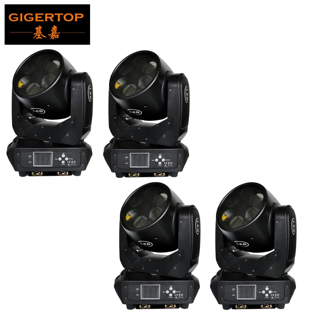 

China Supplier 4 Pack Sharpy 6x25W Beam Moving Head Light DJ Equipment American Luminus LEDs 16 bit Dimming System 6 Eyes Beam