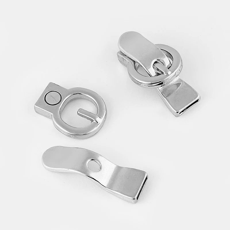 5pcs Buckle Hasp Magnetic Clasp Fit Two Strand 5*2mm Or 10*2mm Flat Leather Cord DIY Bracelet Jewelry Findings Jewelry Findings