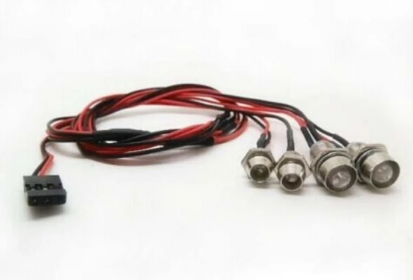 High quality 4Leds LED Light Set Headlight Taillight for RC Car Truck Tank HSP Tamiya SAKURA