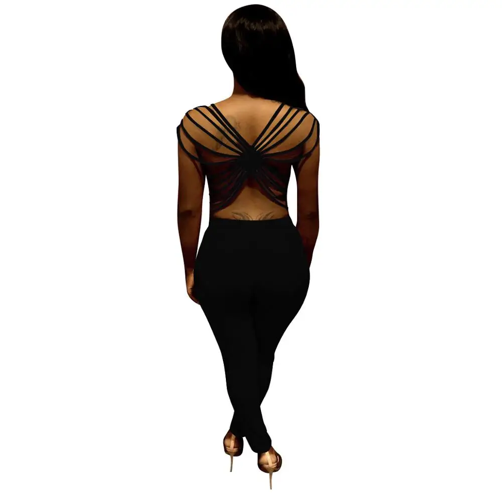Adogirl женский комбинезон с перекрестными лямками на спине, сексуальный комбинезон без рукавов, обтягивающие длинные брюки на шнуровке, комбинезон с карманами, уличная одежда для подвижных игр - Цвет: black jumpsuit