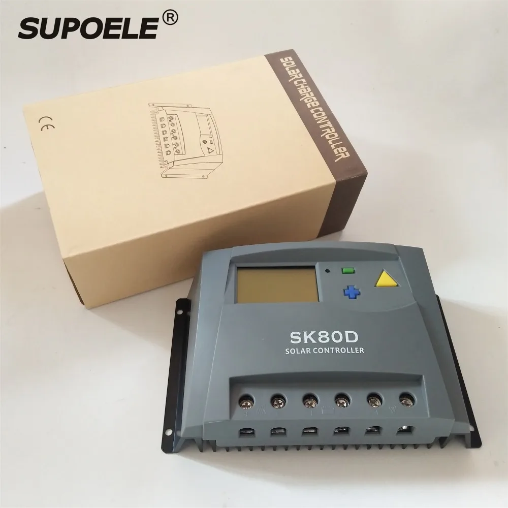 

CE RoHS 12V 24V Solar Controller 80A 100A 48V Voltage Regulator PWM Solar Charge Controller LCD Solar Regulator