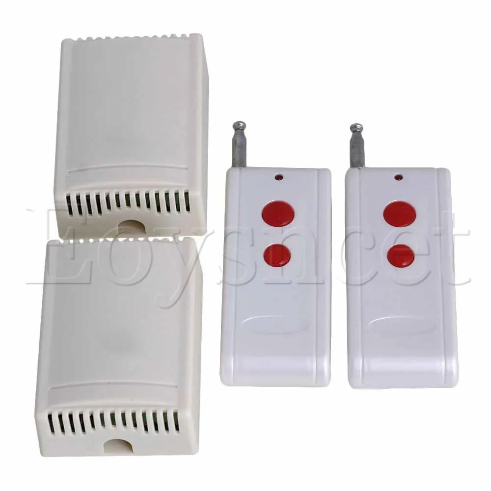 2pcs 433MHz 1CH Light Remote Control Switch 2 Transmitter 2 Red Key
