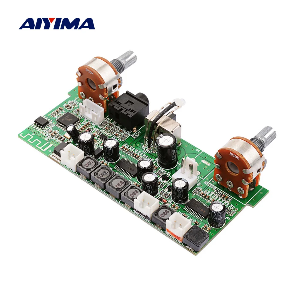 Усилитель AIYIMA Bluetooth 2 1 Плата усилителя сабвуфера 12Wx2 + 18 Вт мини усилитель мощности